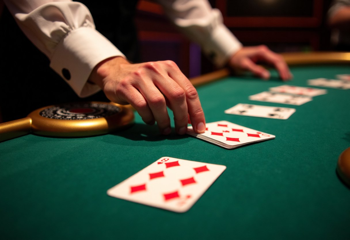 Blackjack 21 table for corporate event hire